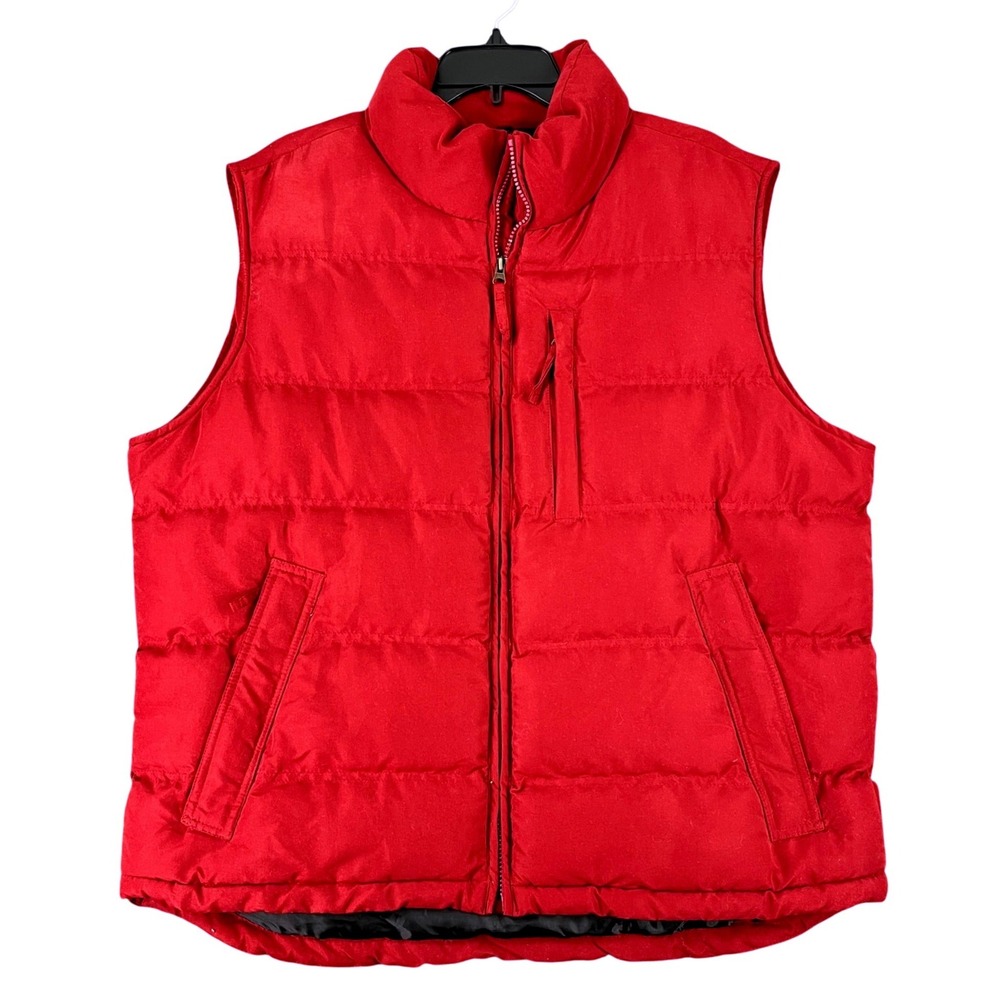 St‎ Johns Bay Canyon Ridge Puffer Vest Mens L Full Zip Pockets Outdoor Layering